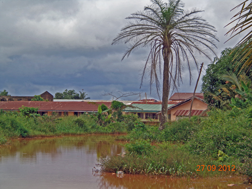 All roads leading to the school overwhelmed by flood and erosion all year round.